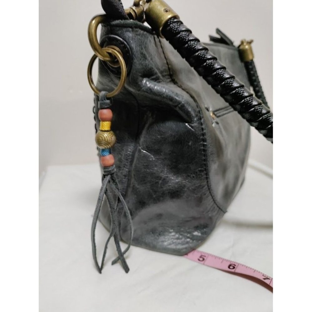 The Sak Womens Indio Leather Hobo Shoulder Bag Handbag Black One Size - Picture 14 of 15